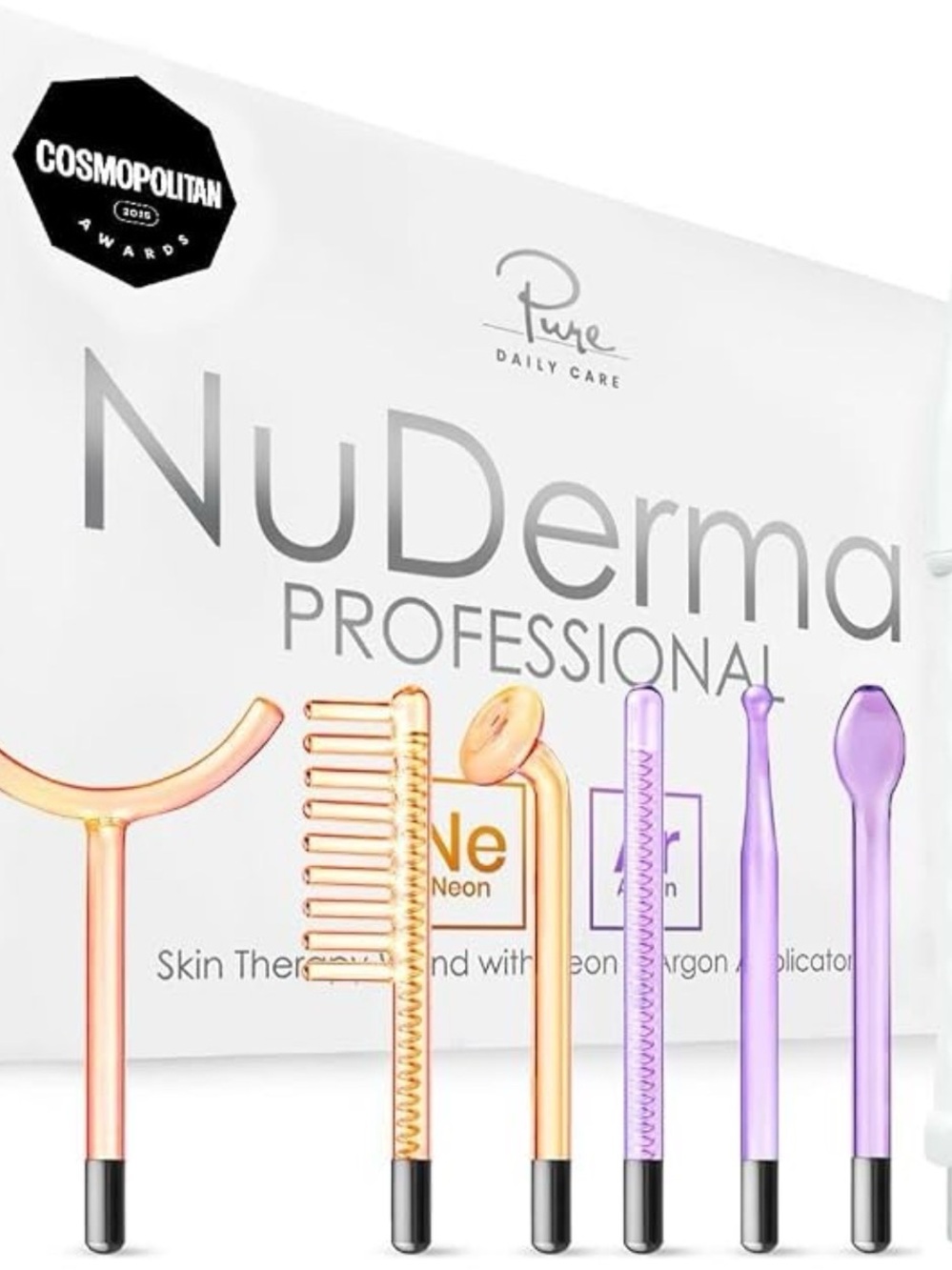 Pure NuDerma Professional High Frequency Skin Therapy Wand